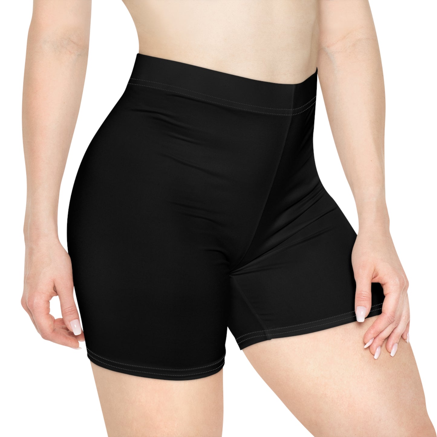 Women's Biker Shorts | Black Compression Activewear