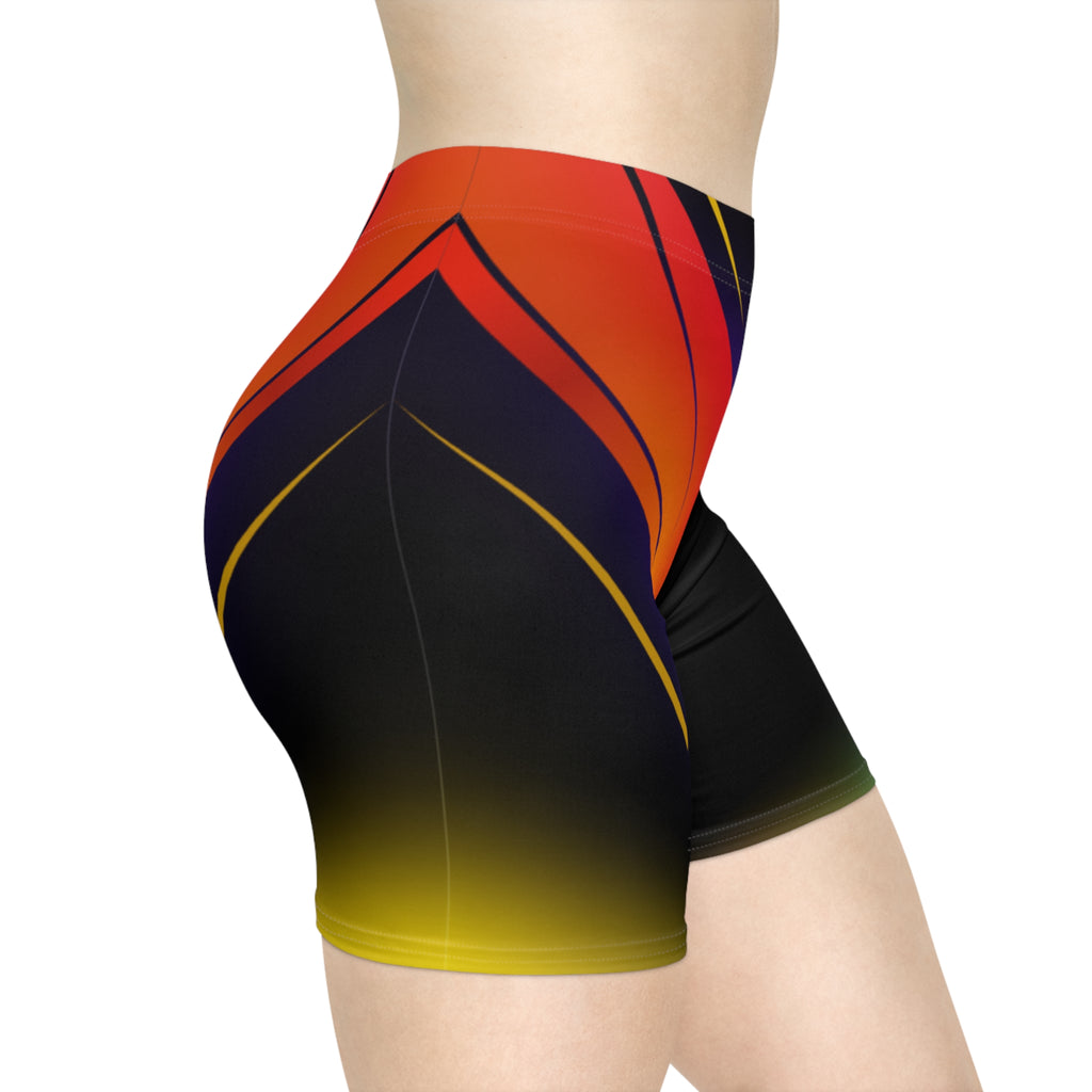 Gradient Lightning Biker Shorts | Women's Athletic Shorts