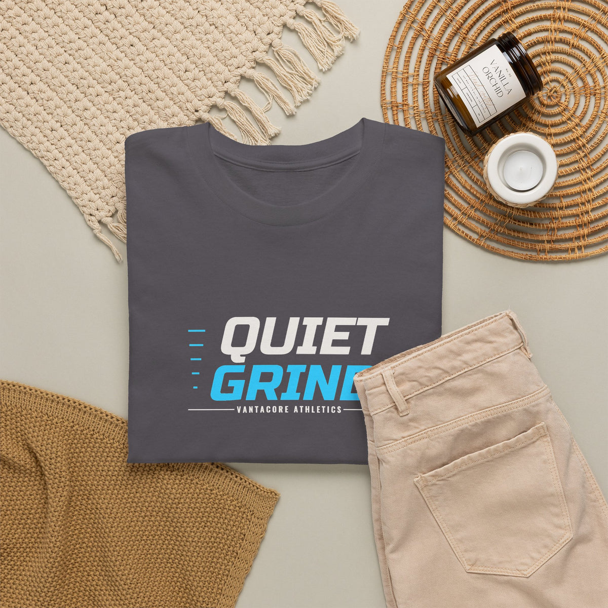 Quiet Grind | Men's Graphic Gym T-Shirt