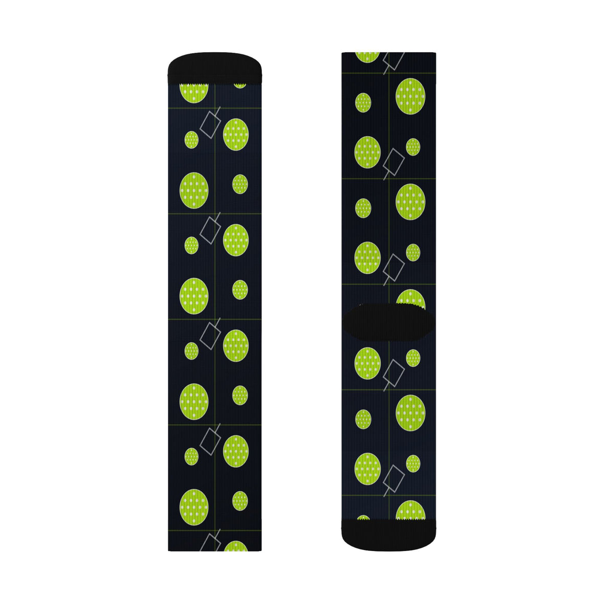 Pickleball Volt Night Dink Dot Athletic Crew Socks