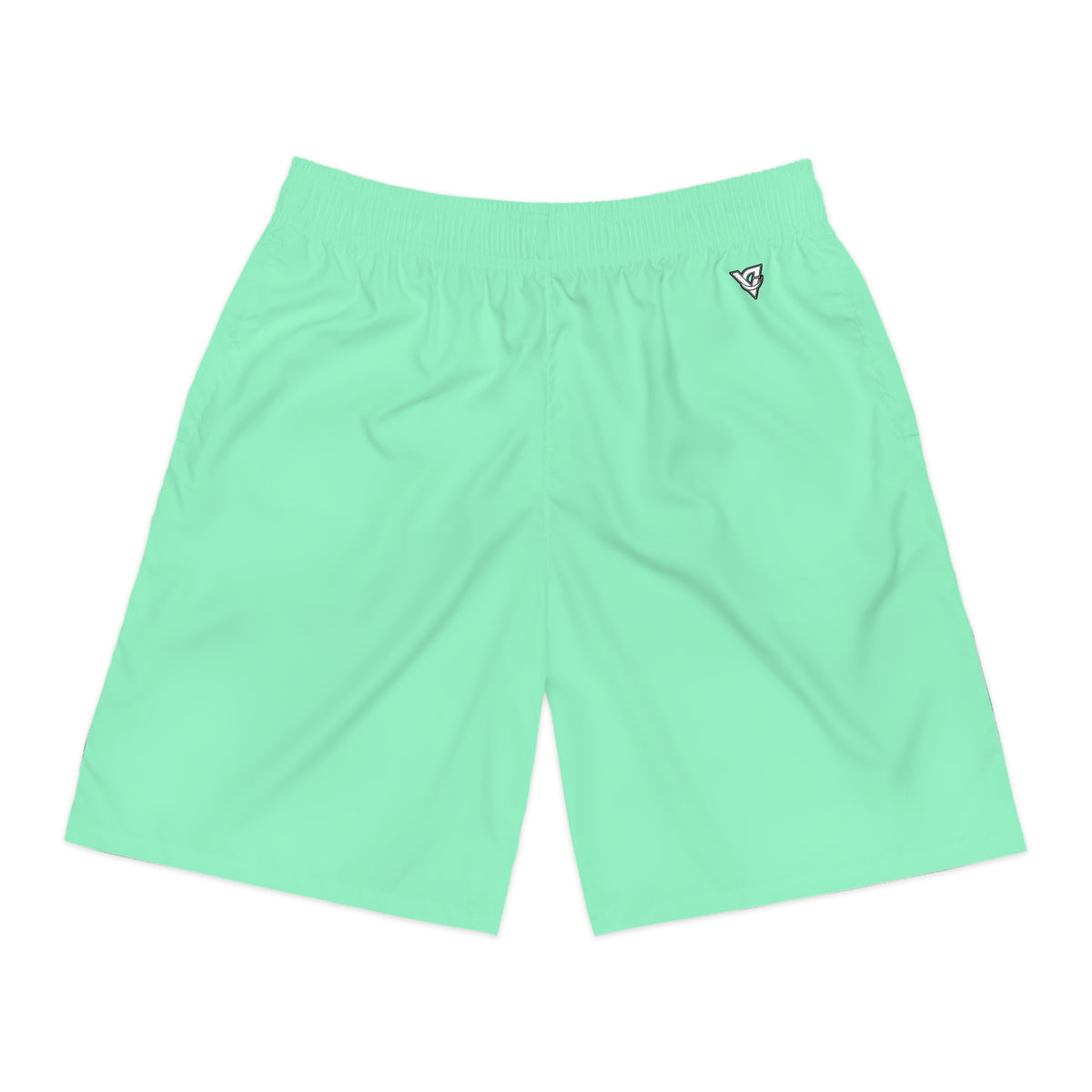 Vantacore Solid Mint Men's Athletic Shorts with Pockets