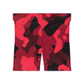 Cherry Camo Women's Biker Shorts — High-Waist Workout Shorts