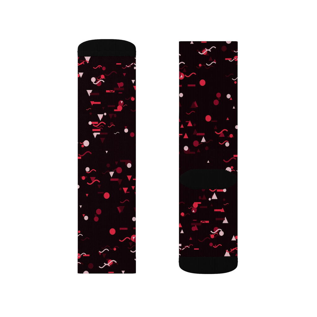 Cherry Confetti Athletic Crew Socks