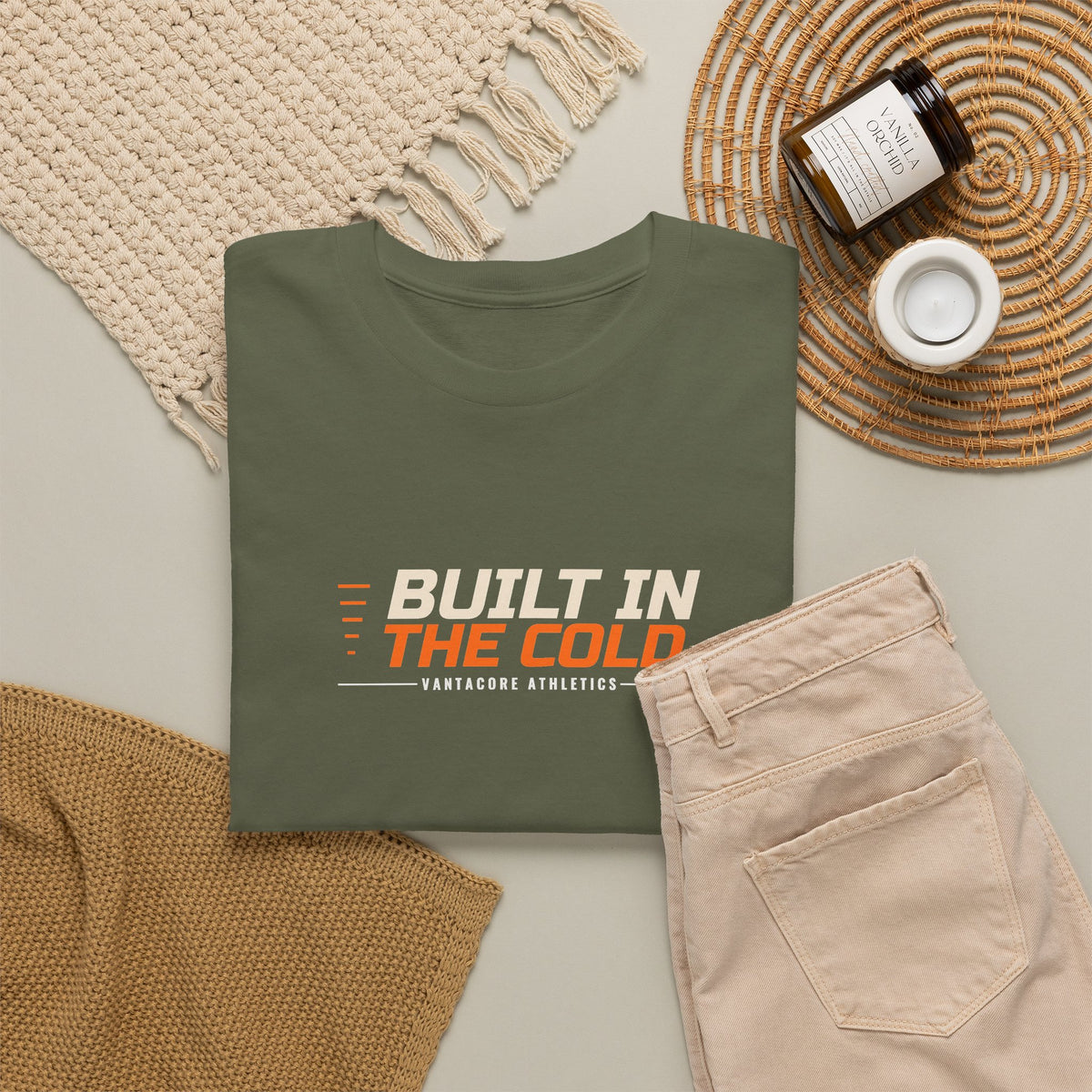 Built In The Cold | Men's Graphic Gym T-Shirt