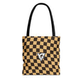 Desert Warp Check Tote Bag — All-Over Print Gym & Everyday Tote