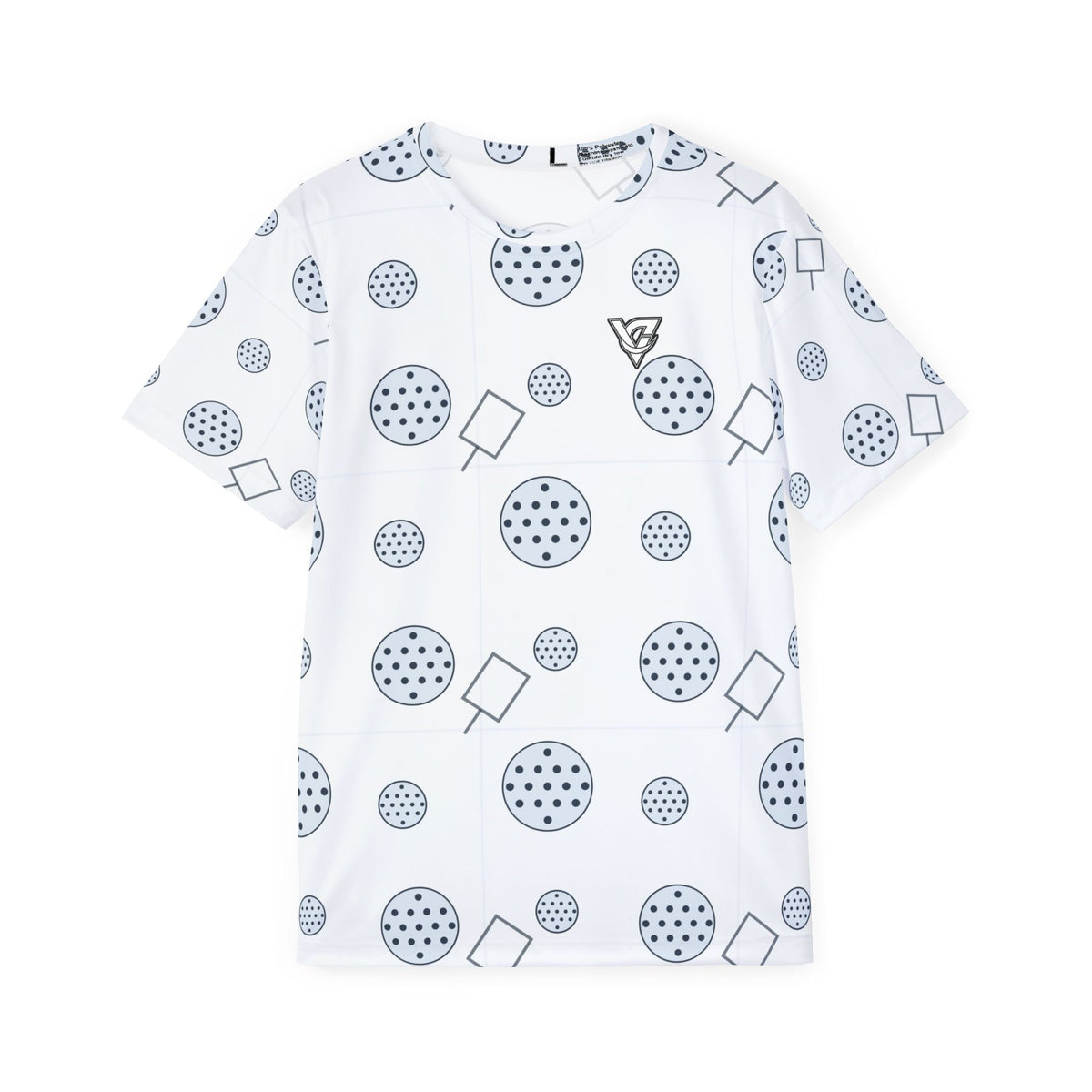Pickleball Arctic White Dink Dot Men's Sports Jersey