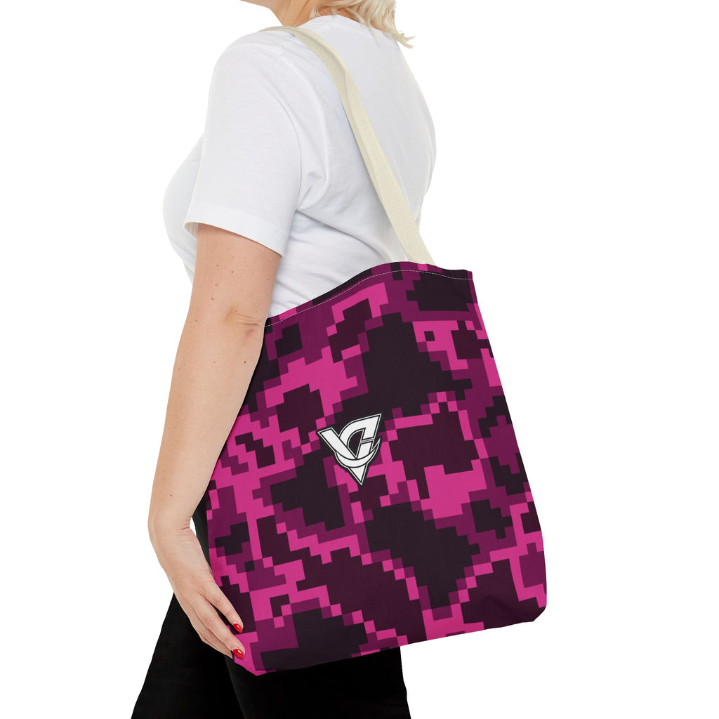 Berry Digital Camo Tote Bag — All-Over Print Gym & Everyday Tote