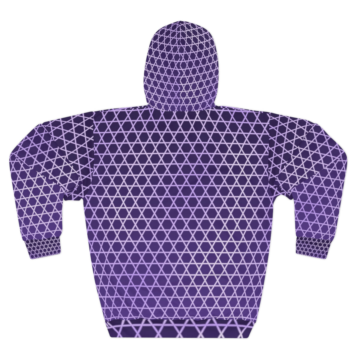 Lilac Hex Grid Women's Pullover Hoodie