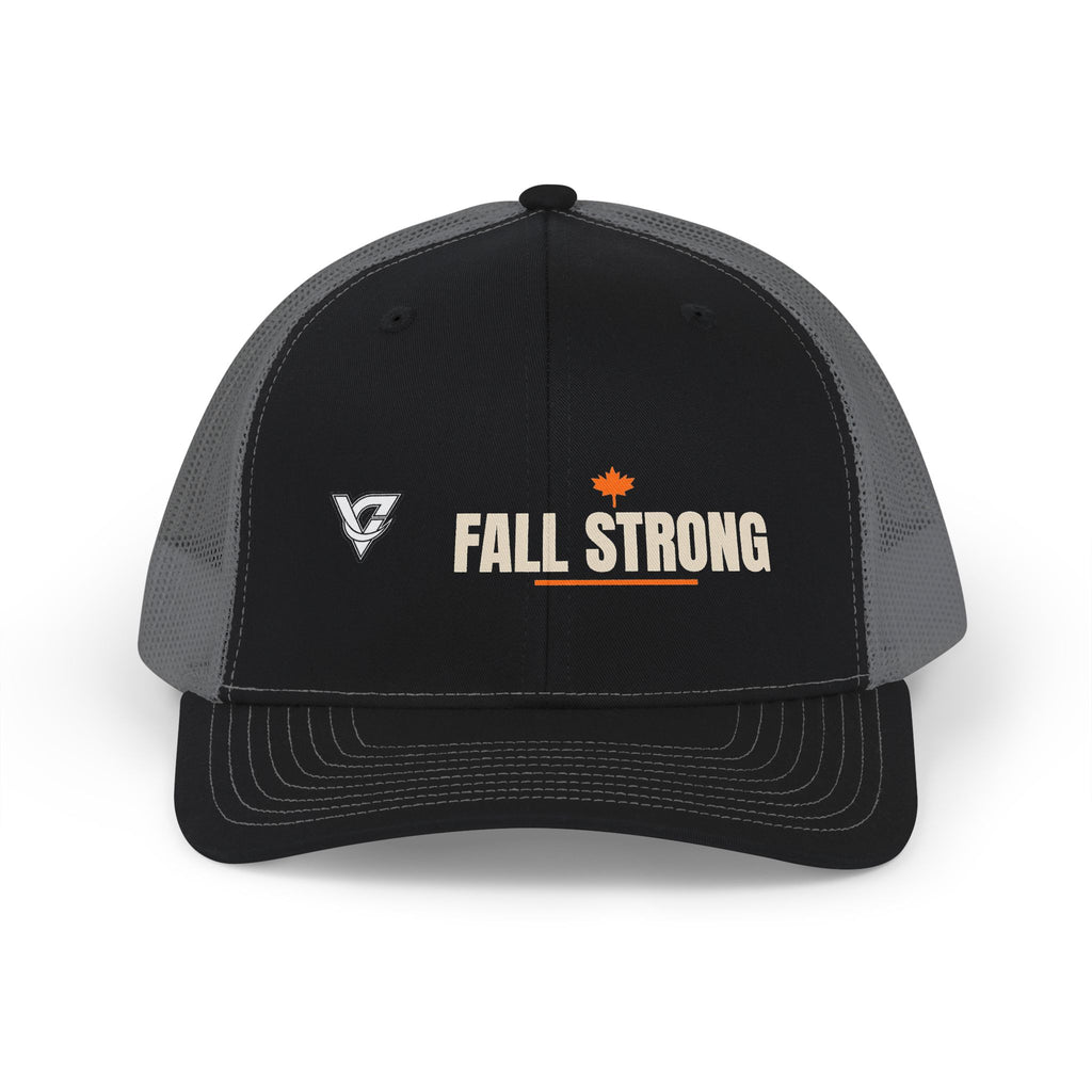 Fall Strong Trucker Cap — Vantacore Snapback Hat