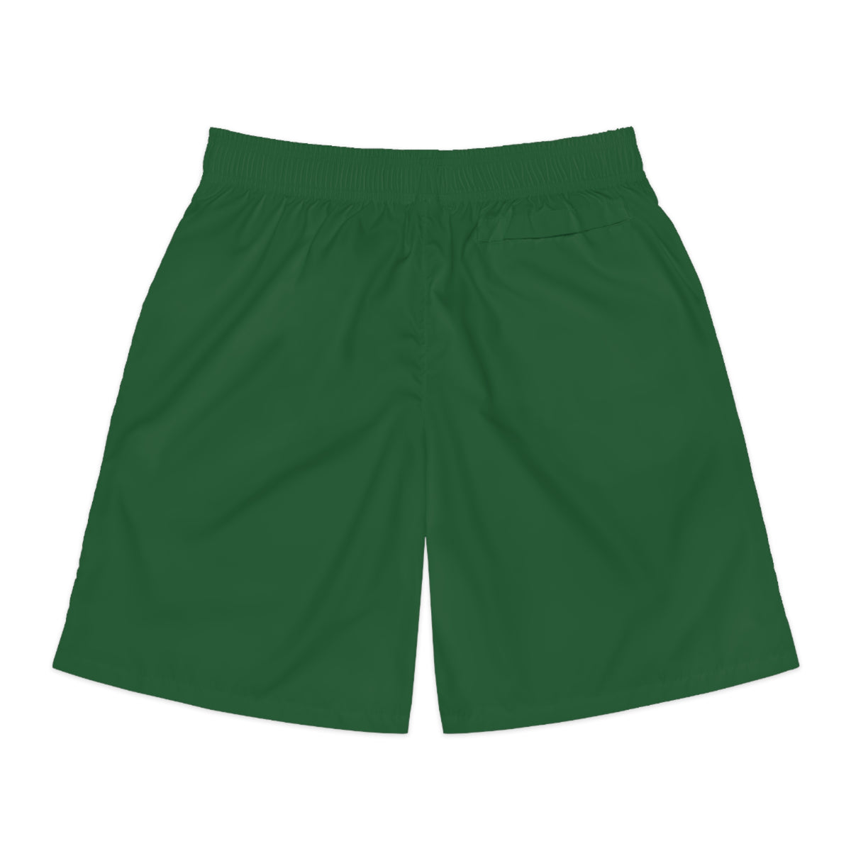 Vantacore Solid Forest Green Men's Athletic Shorts with Pockets