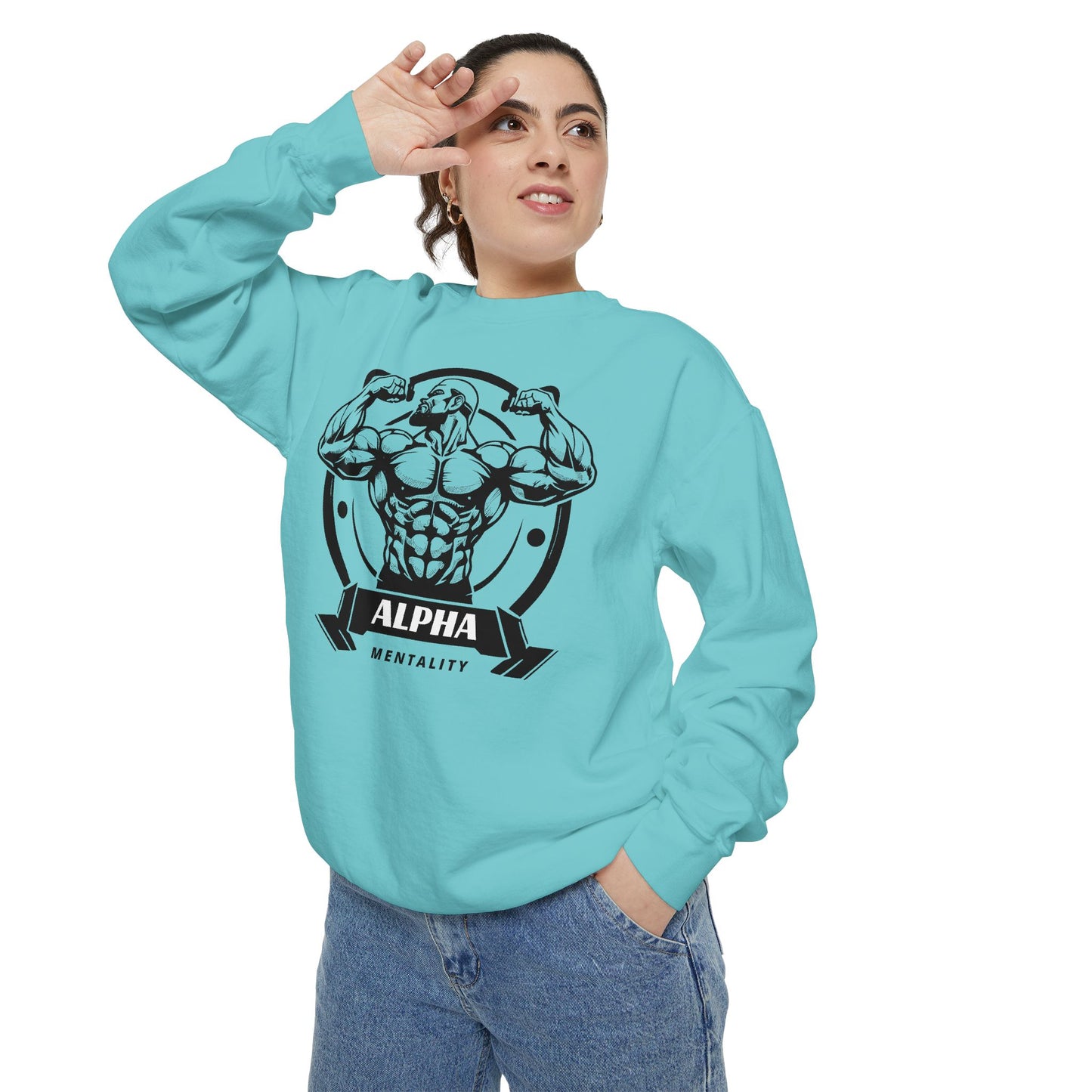 Alpha Mentality Sweatshirt | Muscular Gym Crewneck