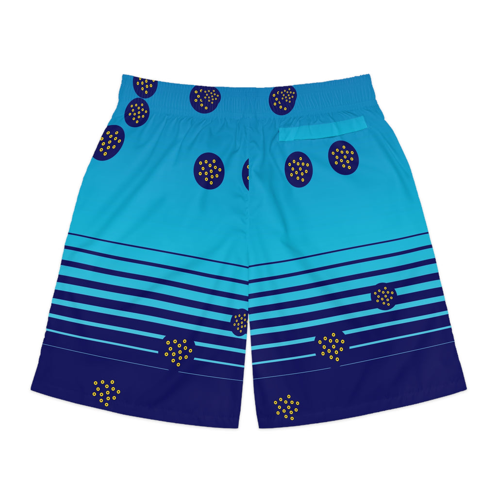 Golf Cobalt Spark Horizon Fade Men's Athletic Shorts with Pockets