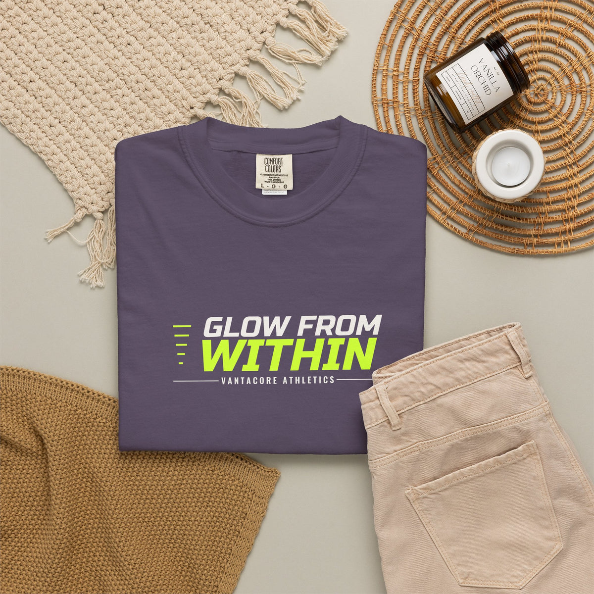 Glow From Within | Women's Garment-Dyed Graphic Tee