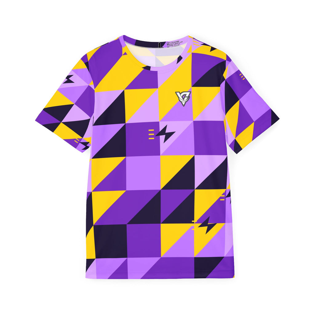 Running Ultra Grape Prism Block Men's Sports Jersey