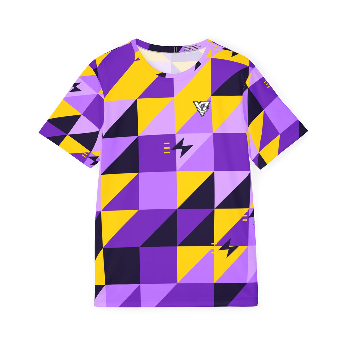 Running Ultra Grape Prism Block Men's Sports Jersey