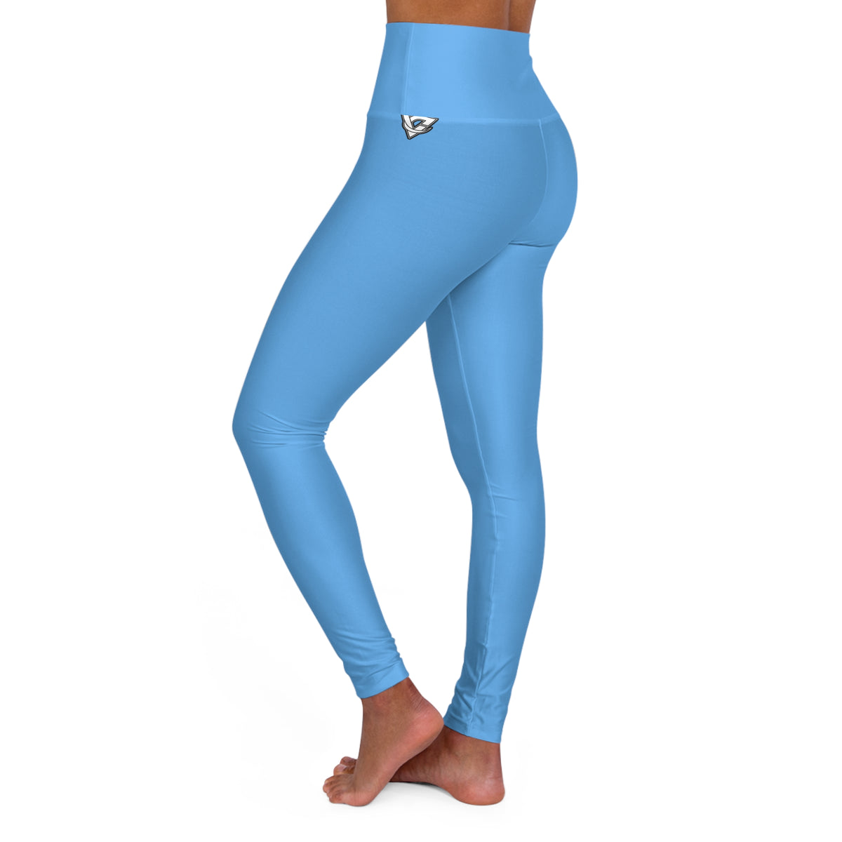 Sky Blue Essential High-Waisted Yoga Leggings
