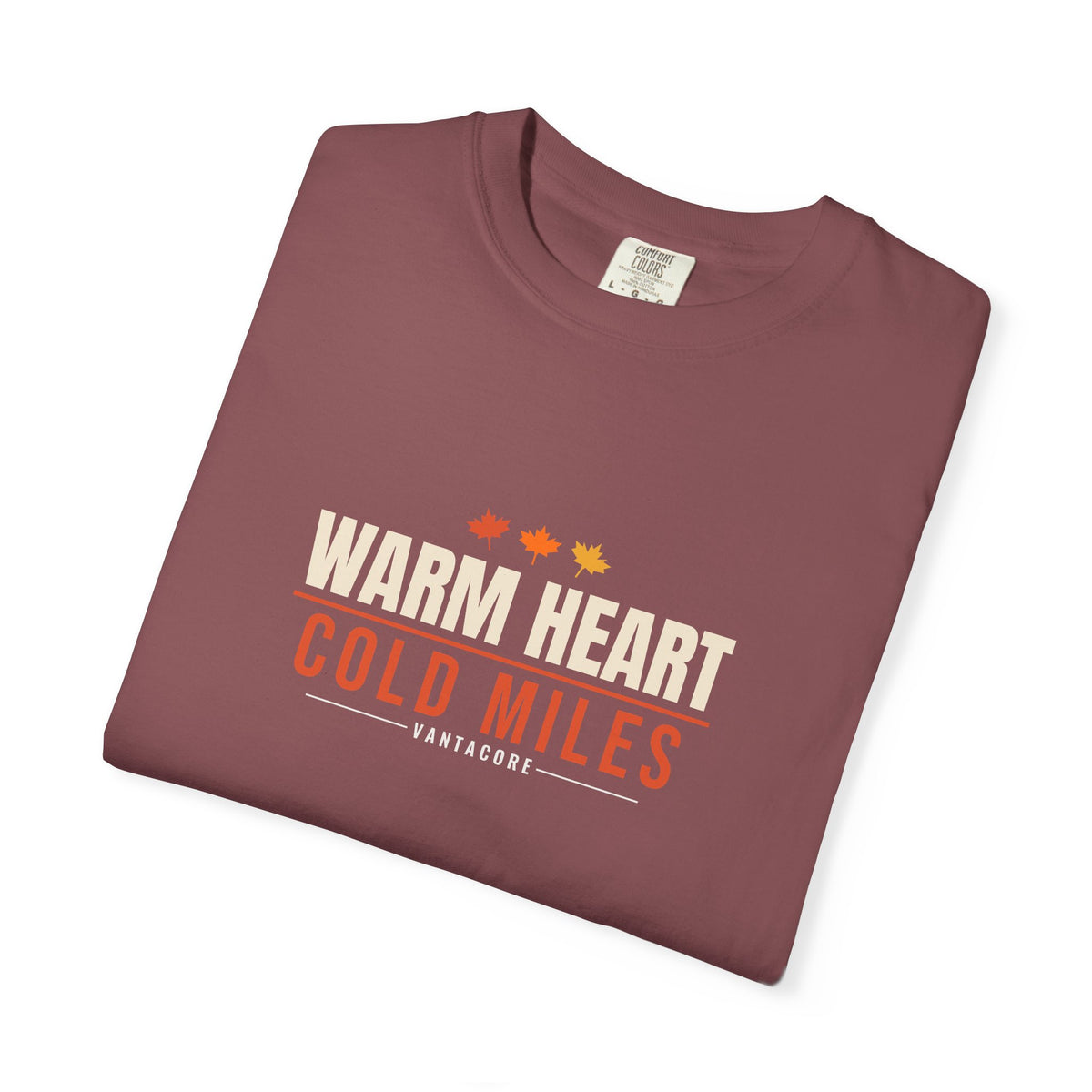Warm Heart Cold Miles | Women's Garment-Dyed Graphic Tee
