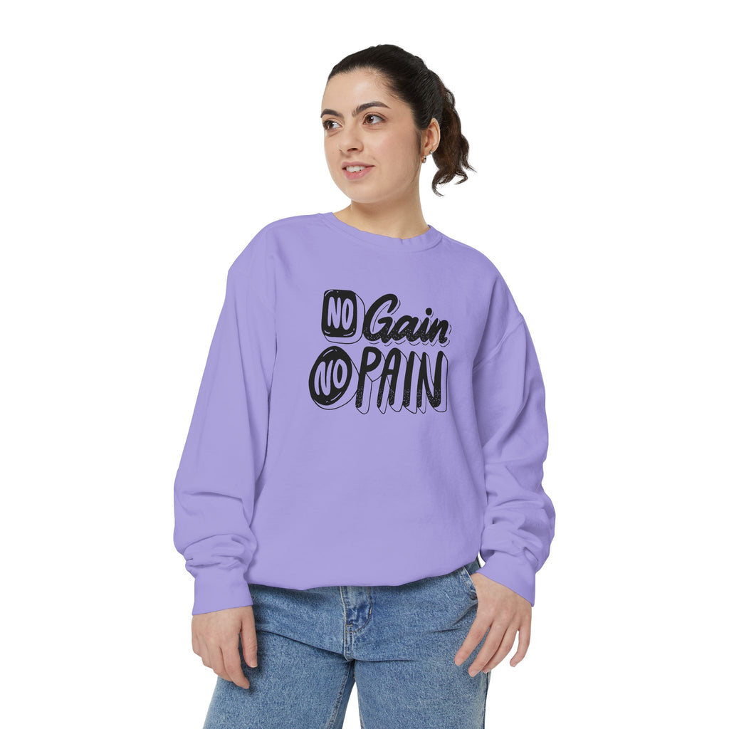 No Gain No Pain Sweatshirt | Motivational Fitness Crewneck