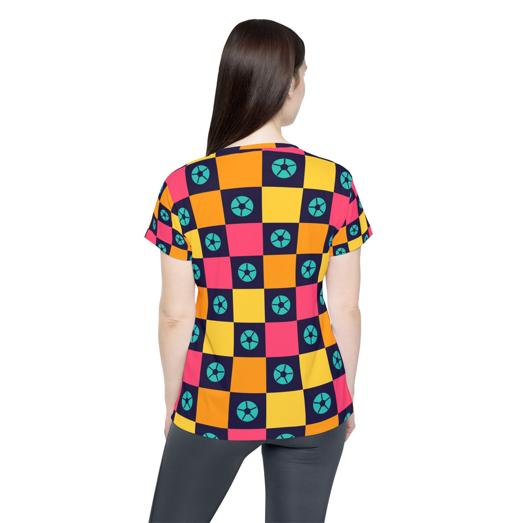 Soccer Electric Mango Checker Drive Women's Sports Jersey
