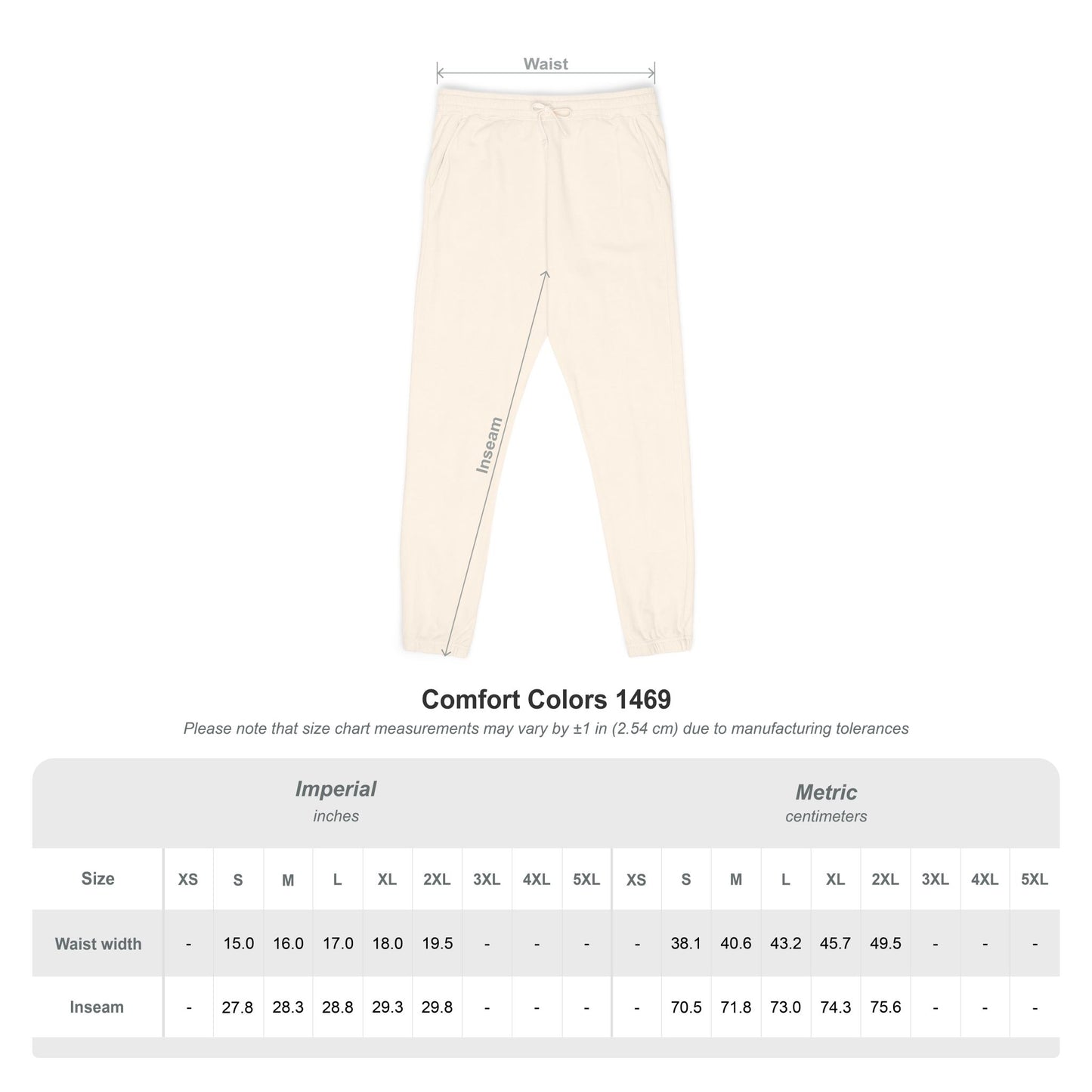 Copy of Vertical 'VANTOCOL?' Graphic Sweatpants — Garment-Dyed Fleece Joggers