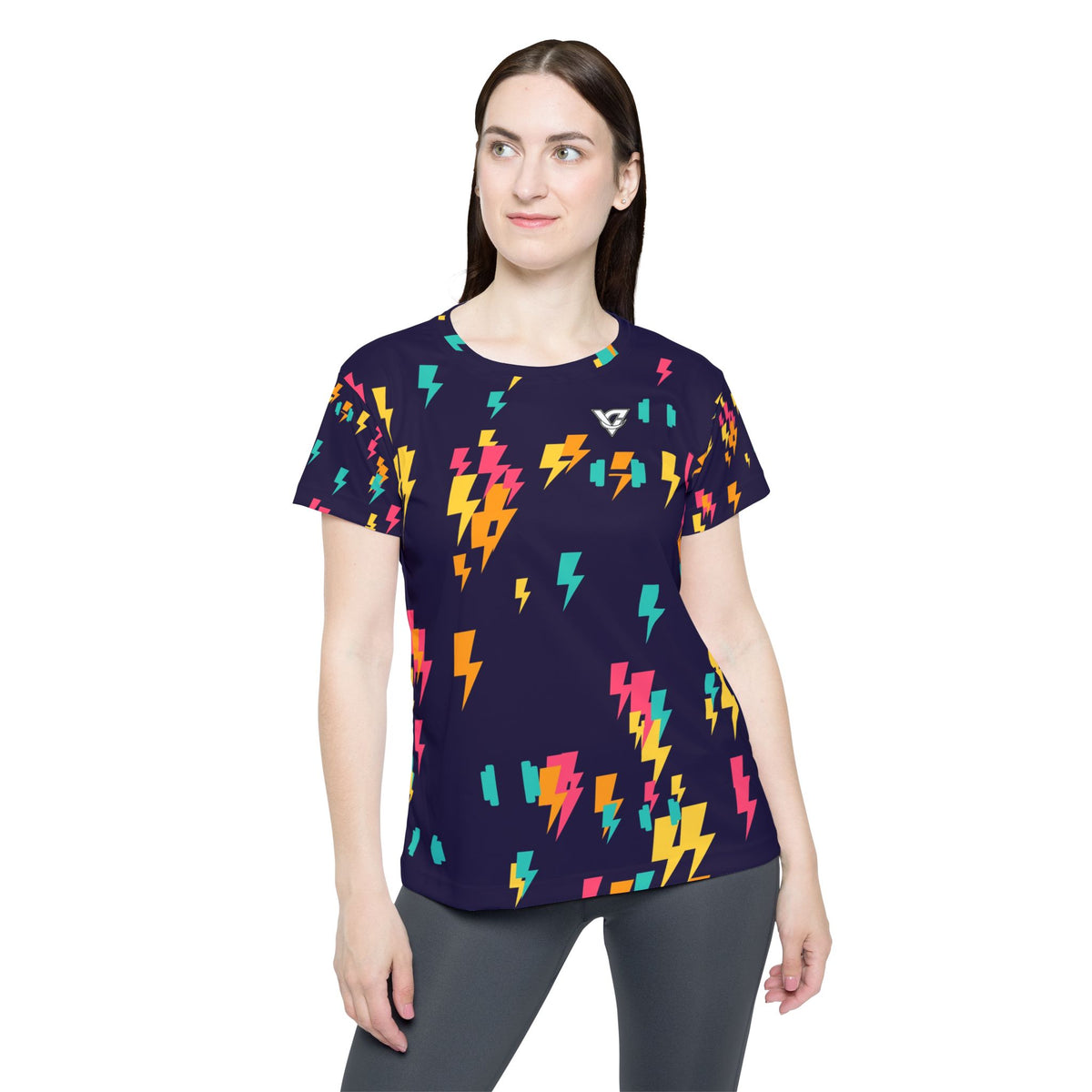 Training & Gym Electric Mango Bolt Strike Women's Sports Jersey