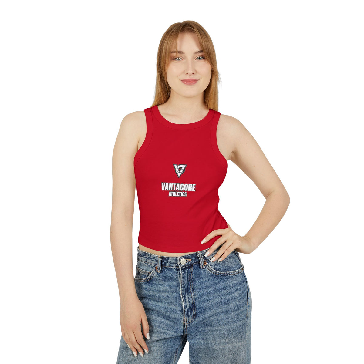 Stacked Athletics Logo Women's Racerback Tank