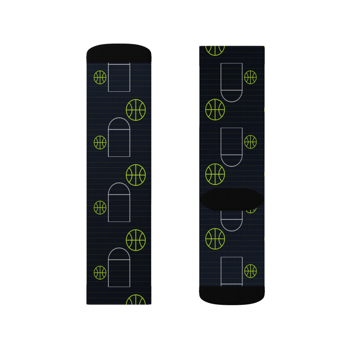 Basketball Volt Night Court Seam Athletic Crew Socks