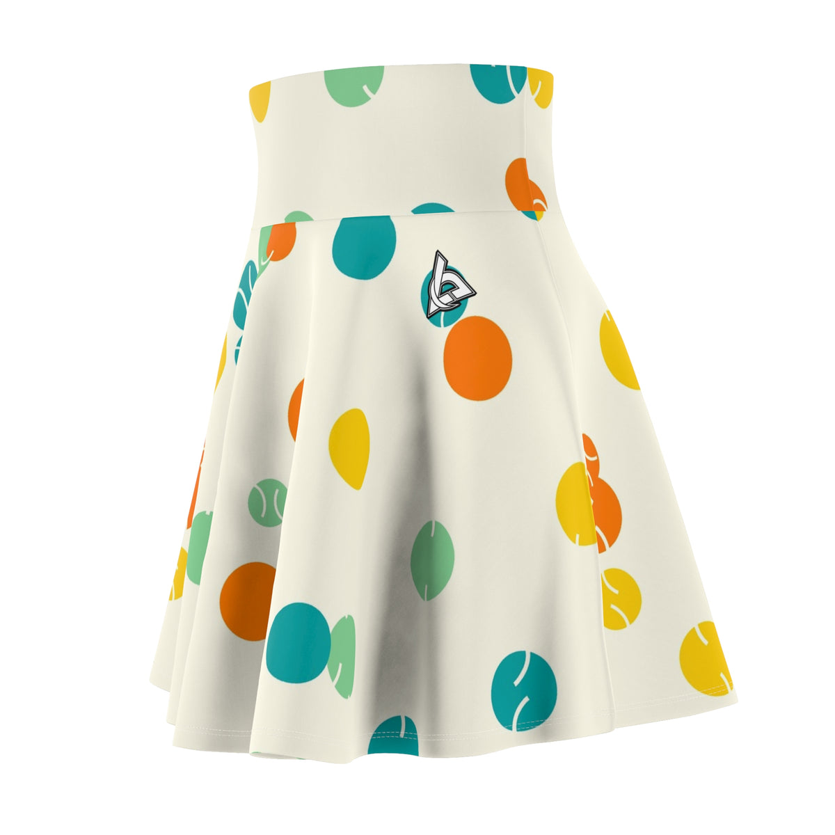 Tennis Citrus Pop Icon Storm Women's Athletic Skater Skirt