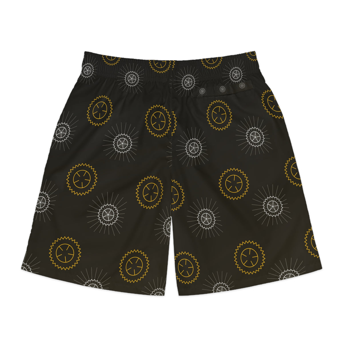 Cycling Gold Rush Chainring Men's Athletic Shorts with Pockets