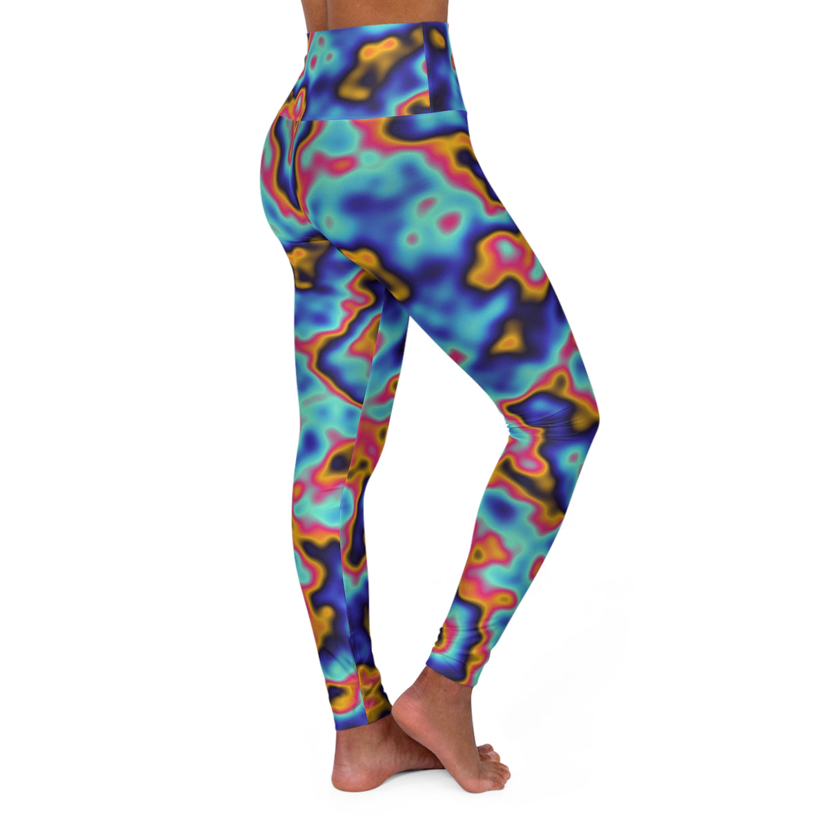Oil Slick High-Waisted Yoga Leggings