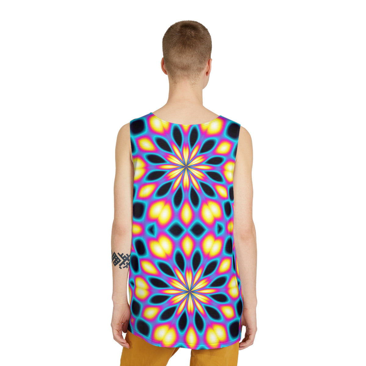 Neon Kaleidoscope Men's Athletic Tank