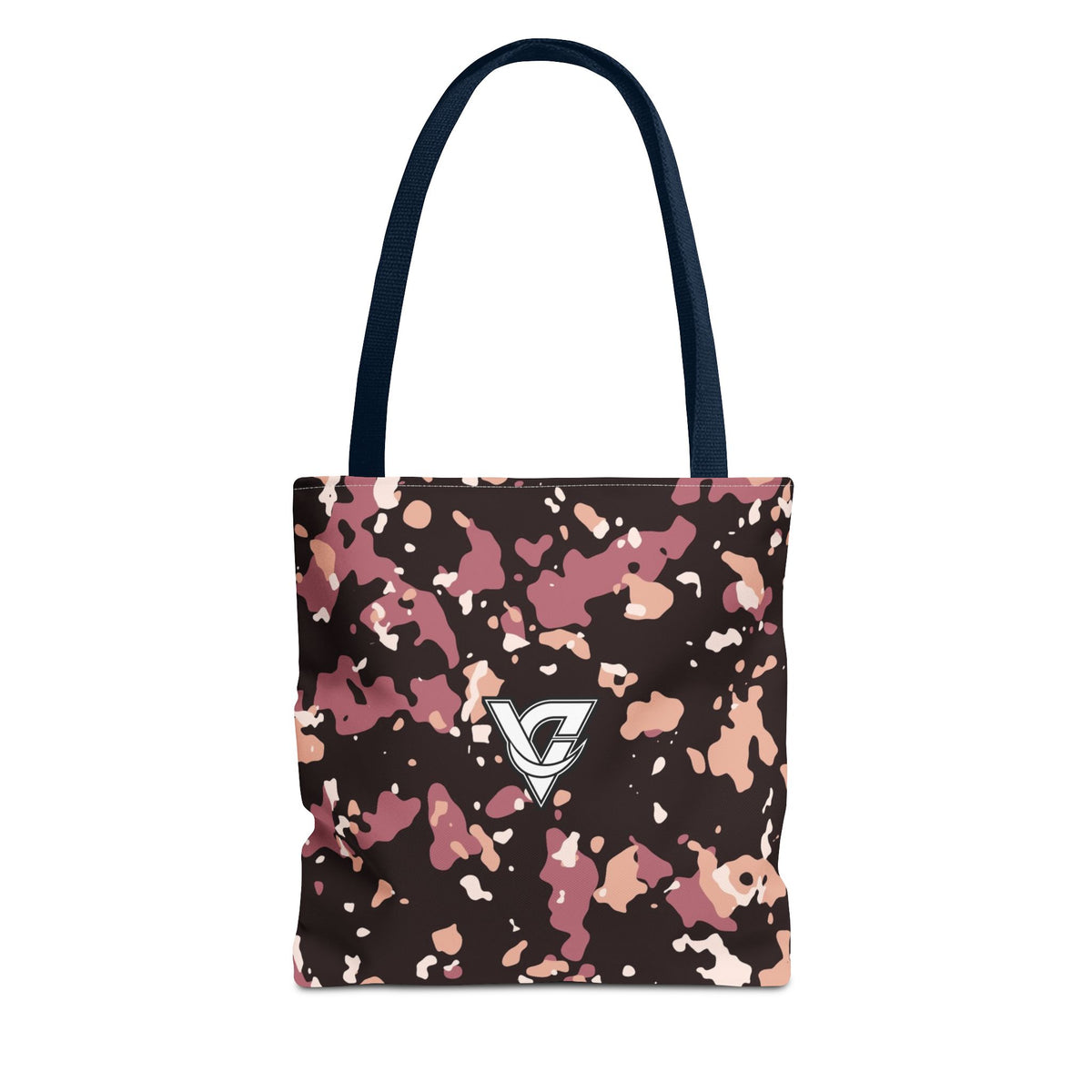 Rose Gold Splatter Tote Bag — All-Over Print Gym & Everyday Tote