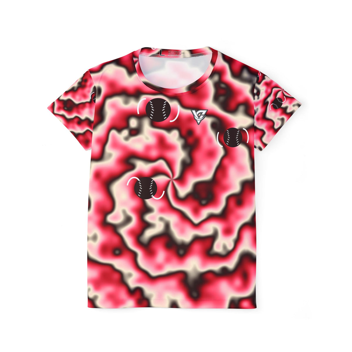 Baseball & Softball Ruby Rush Tie-Dye Spin Women's Sports Jersey