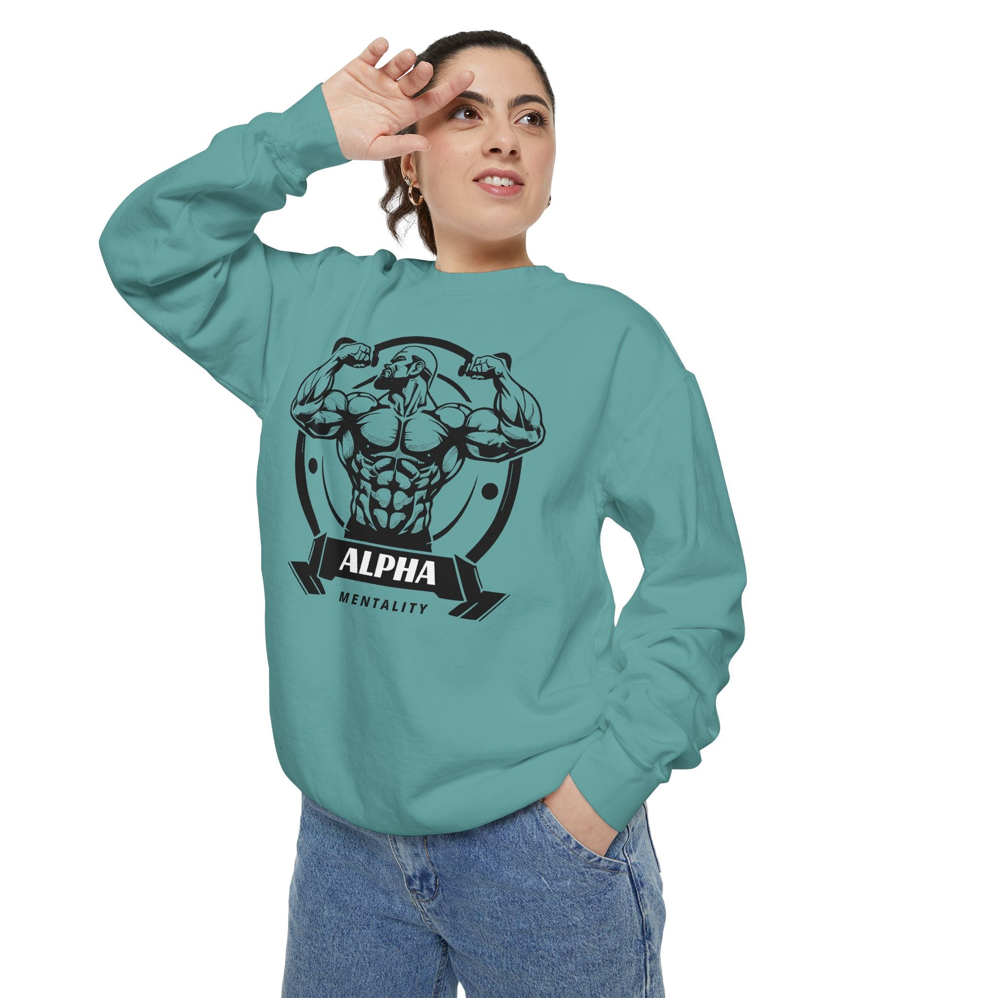 Alpha Mentality Sweatshirt | Muscular Gym Crewneck