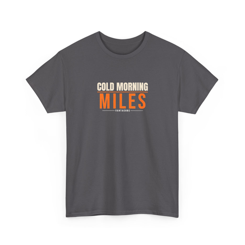 Cold Morning Miles | Men's Graphic Gym T-Shirt