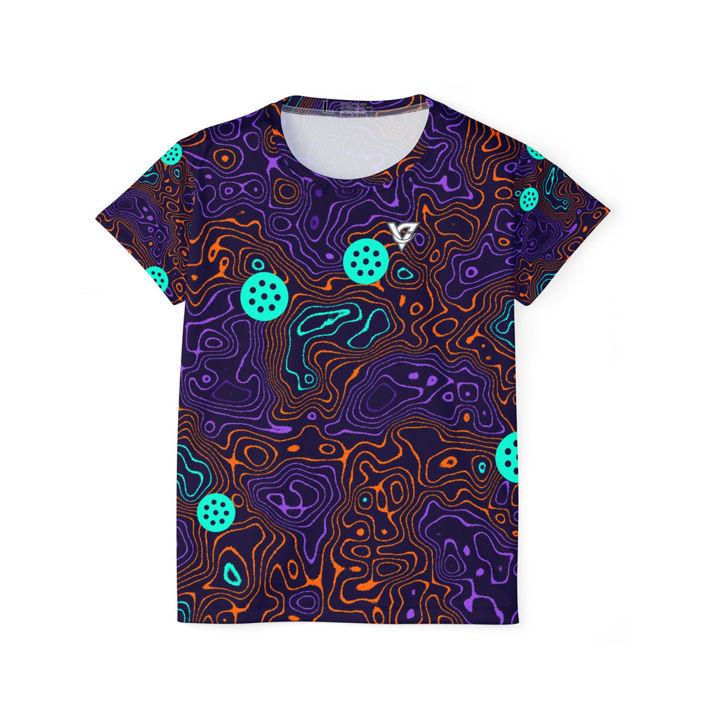 Pickleball Galaxy Glow Topo Trail Women's Sports Jersey