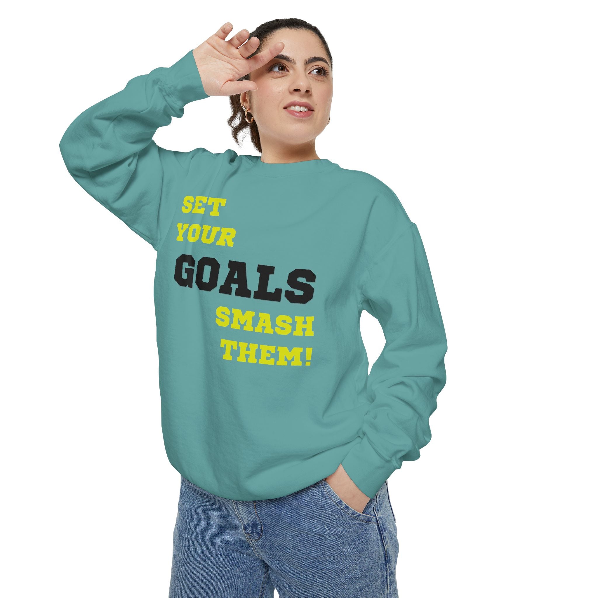 Set Goals | Motivational Crewneck Sweatshirt