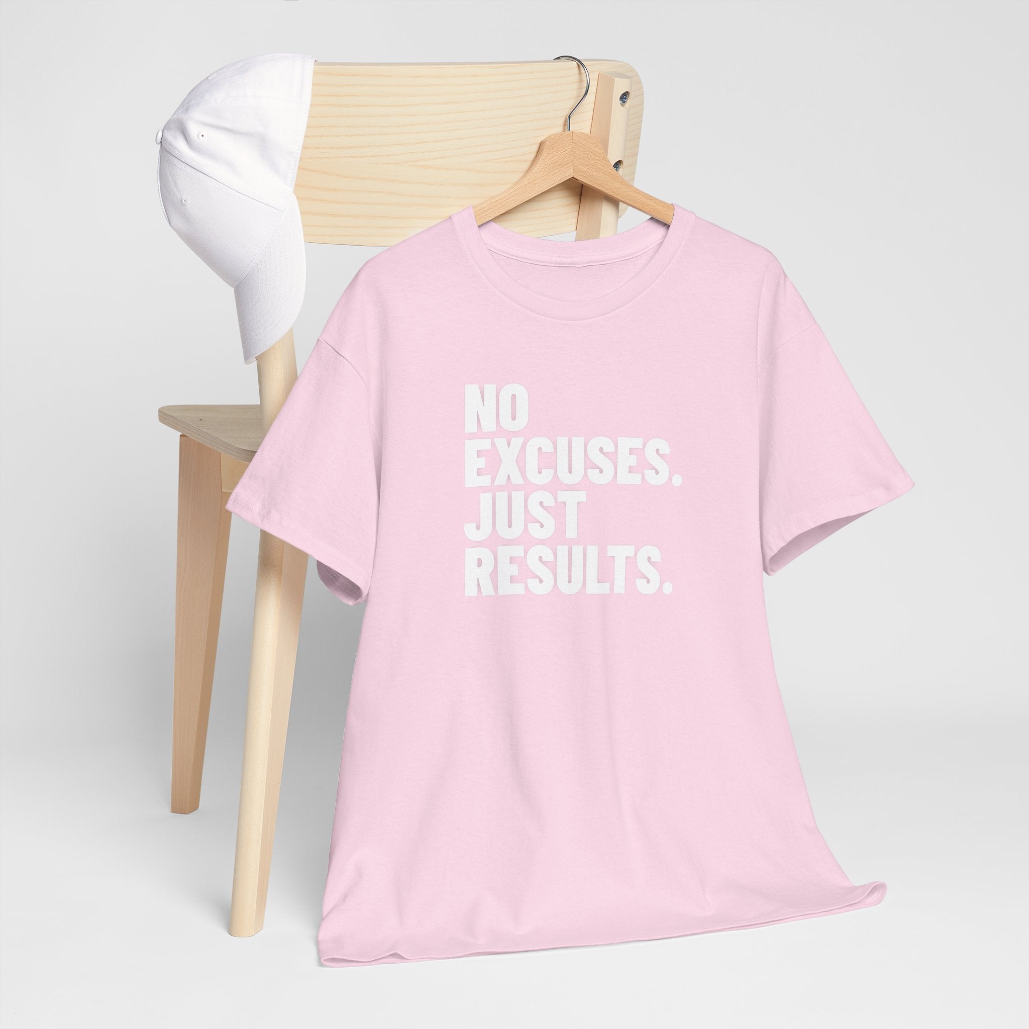 No Excuses Just Results | Motivational Fitness T-Shirt