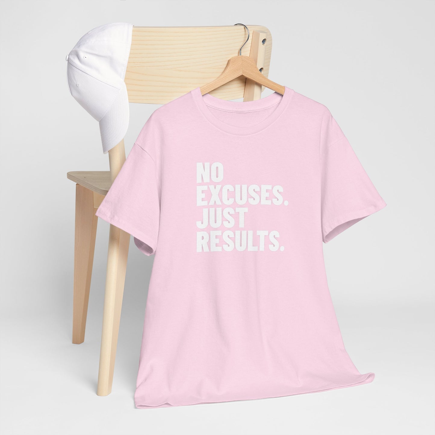 No Excuses Just Results | Motivational Fitness T-Shirt