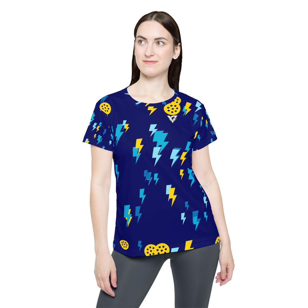 Pickleball Cobalt Spark Bolt Strike Women's Sports Jersey