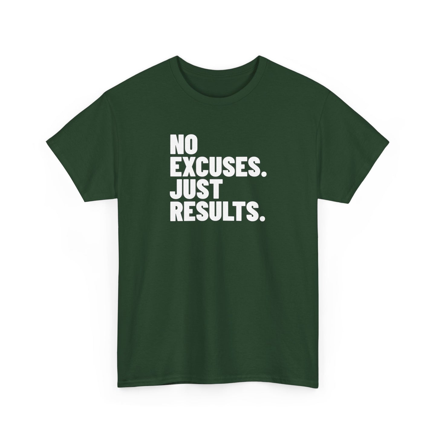 No Excuses Just Results | Motivational Fitness T-Shirt