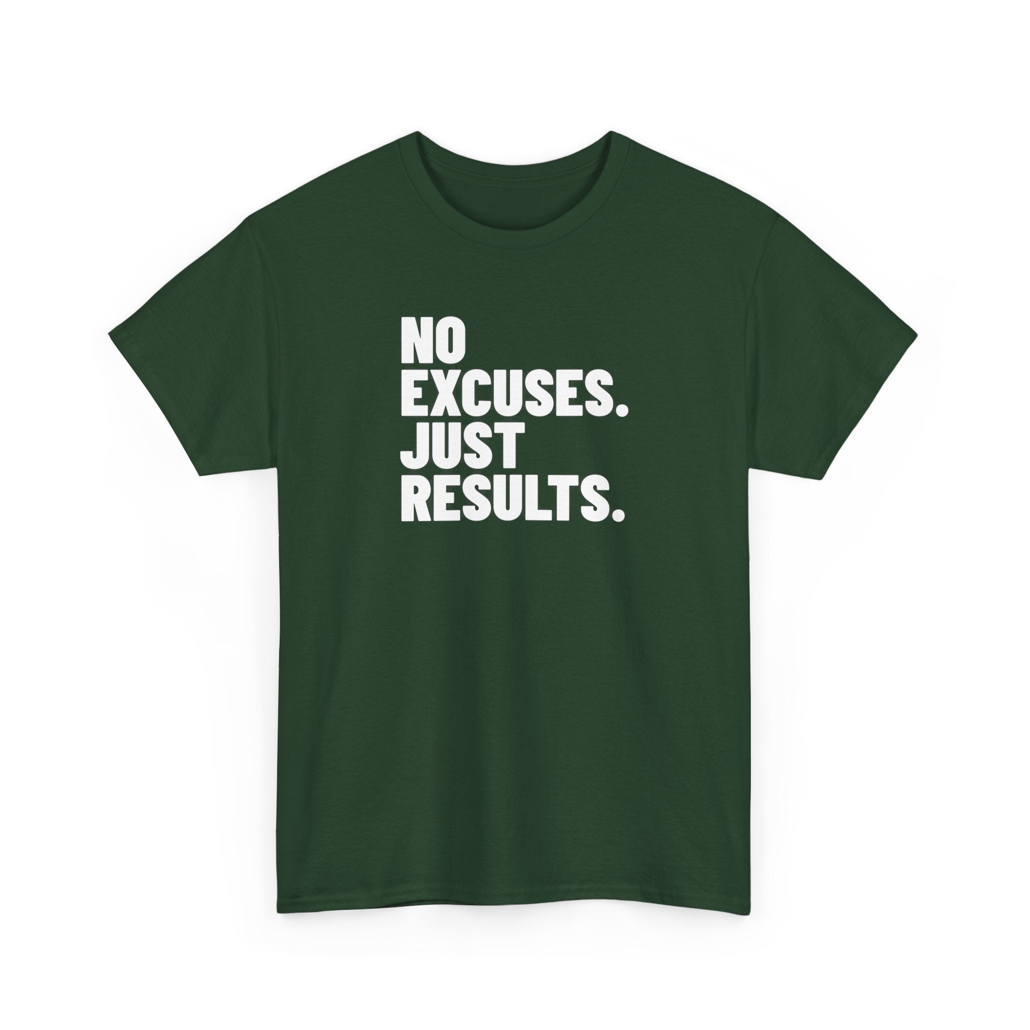 No Excuses Just Results | Motivational Fitness T-Shirt
