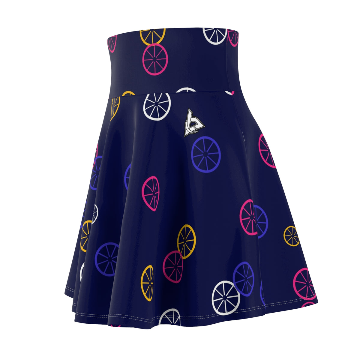 Cycling Royal Flame Icon Storm Women's Athletic Skater Skirt