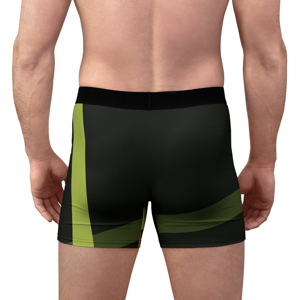 Moss Flame Shard Men's Boxer Briefs — Performance Underwear