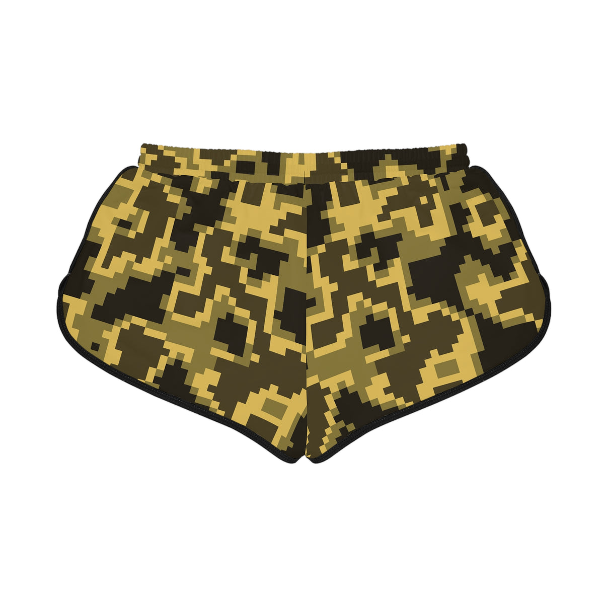Women's Hayride Digital Camo Relaxed Shorts — All-Over Print Running & Workout Shorts