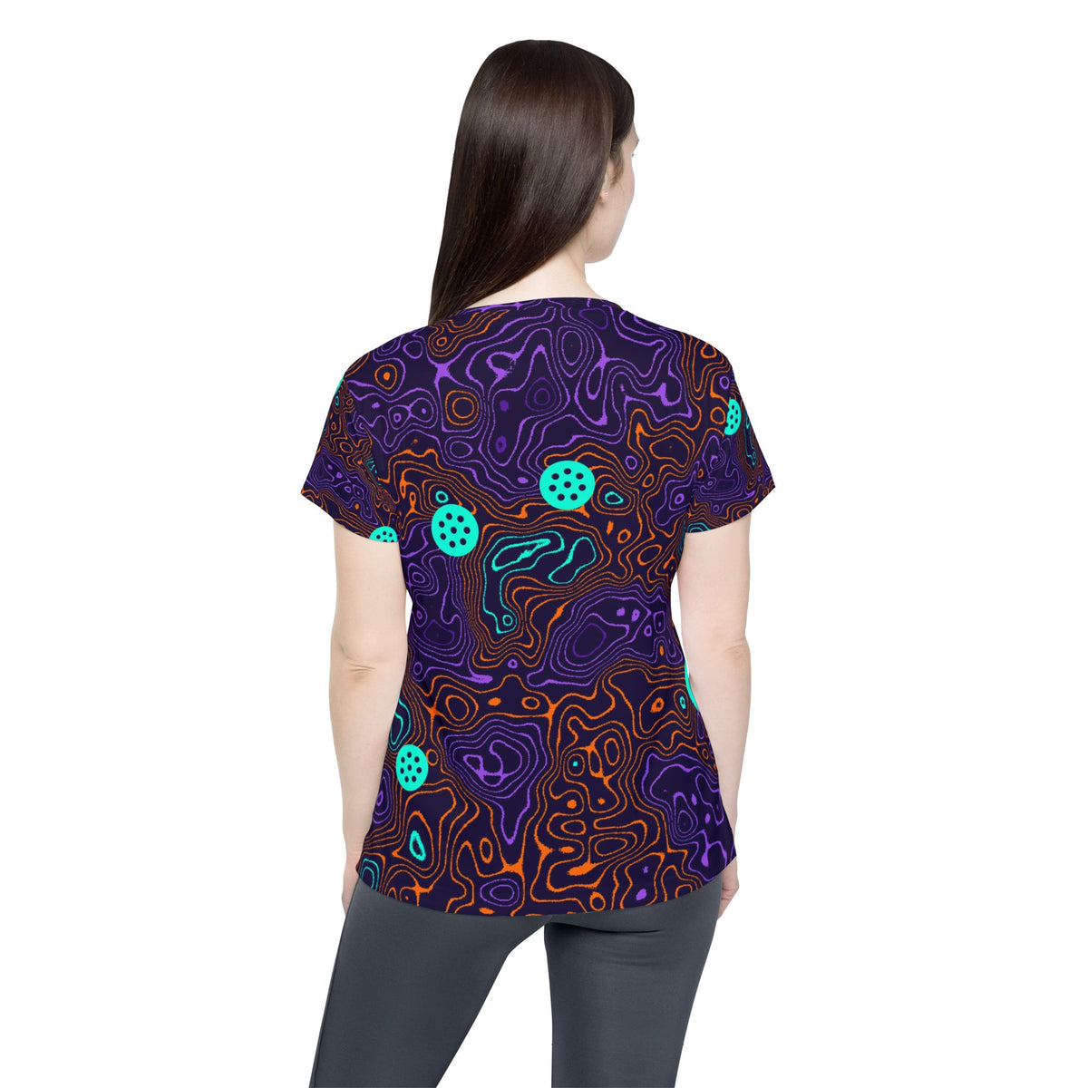 Pickleball Galaxy Glow Topo Trail Women's Sports Jersey
