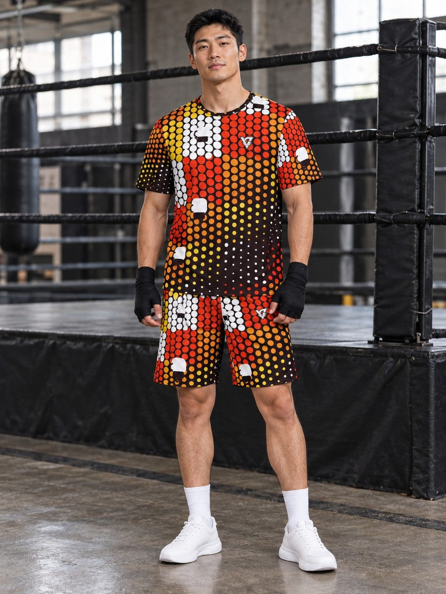 Combat Sports Solar Flare Halftone Pulse Men's Sports Jersey - front view