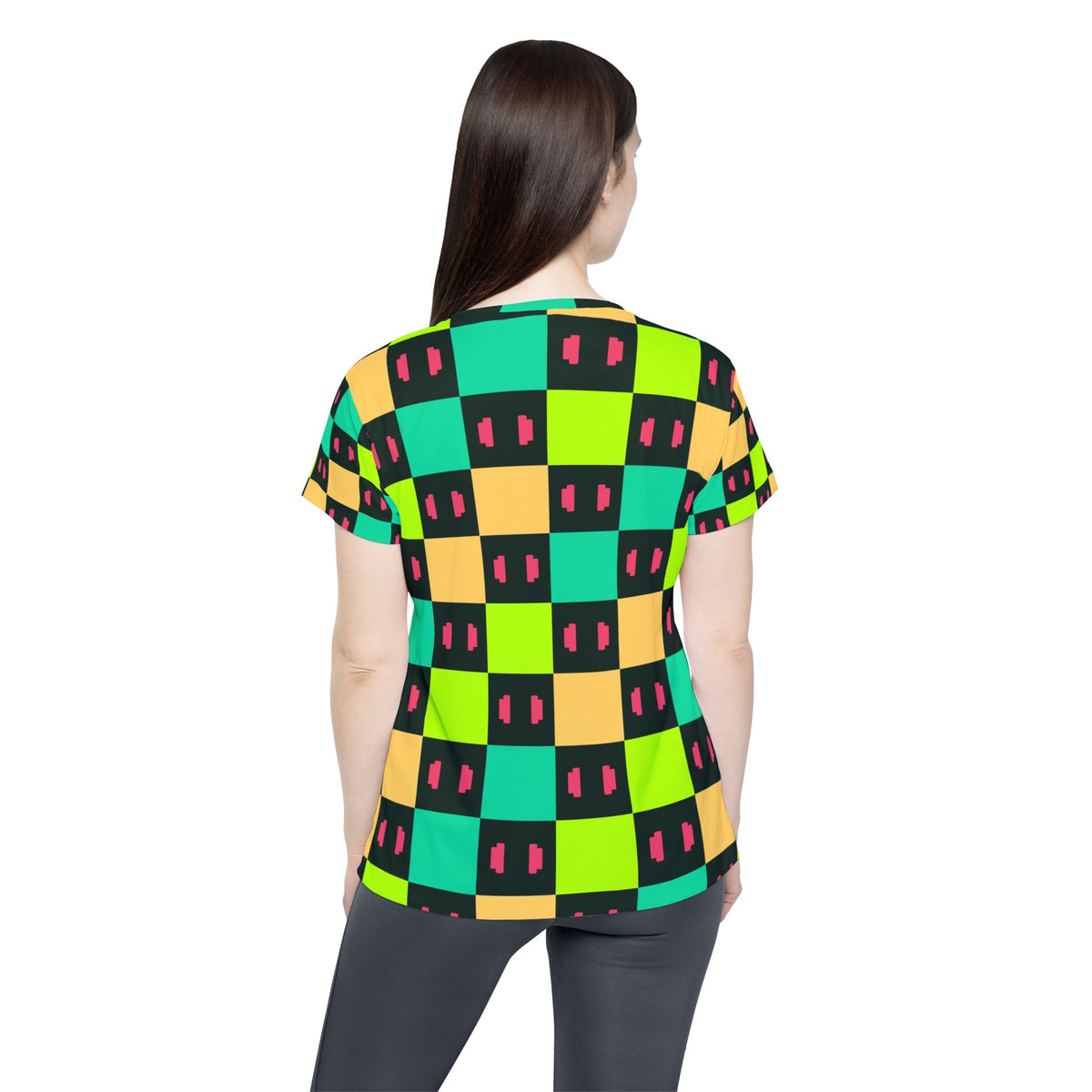Training & Gym Emerald Zest Checker Drive Women's Sports Jersey