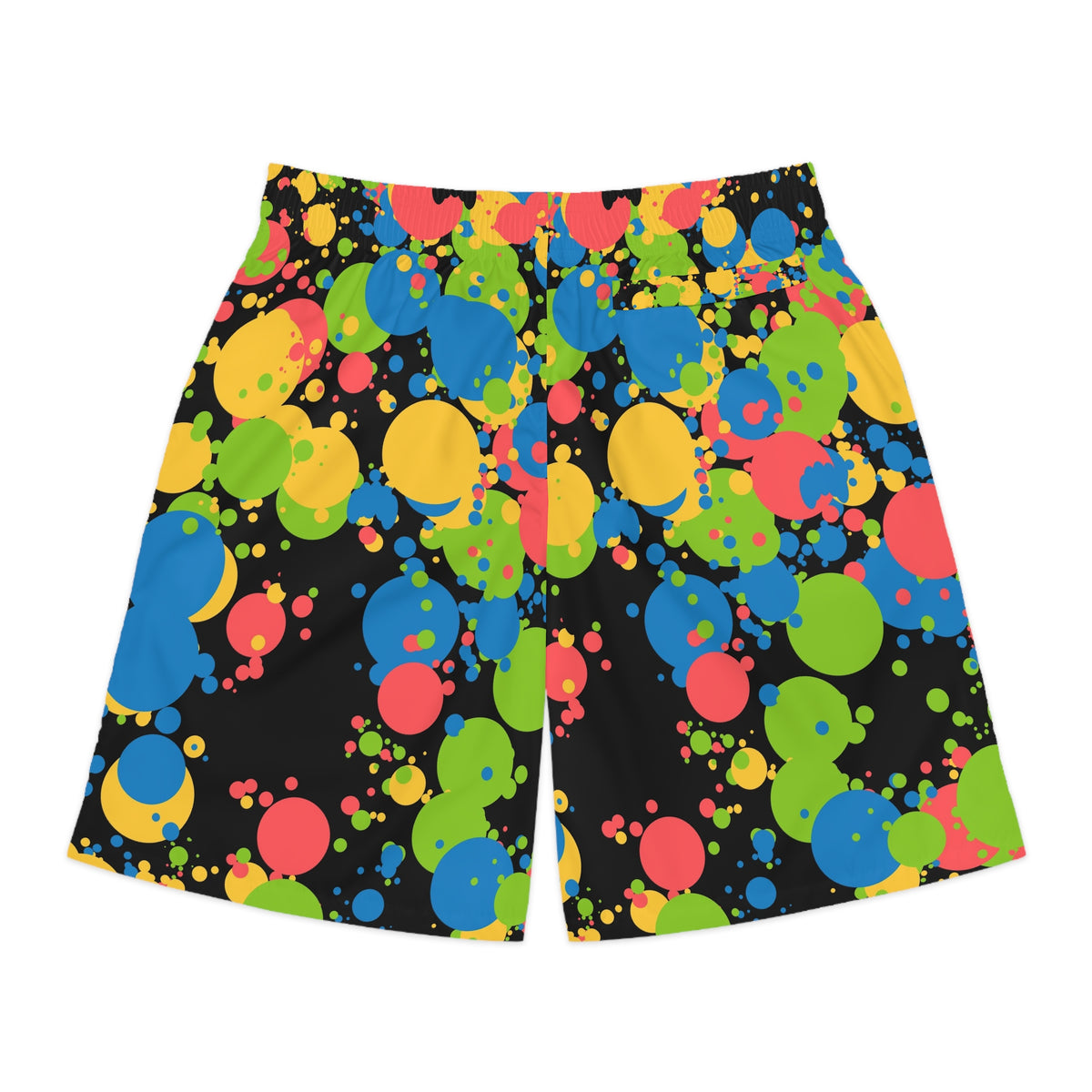 Yoga Rainbow Rally Splash Zone Men's Athletic Shorts with Pockets