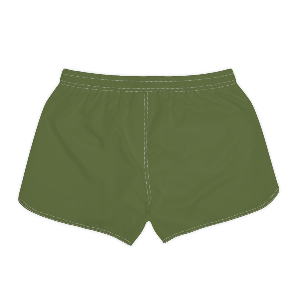 Women's Multipurpose Athletic Shorts with Pockets | Olive Green Essential